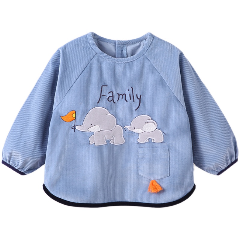 Aobeimei smock children's autumn and winter eating apron for children