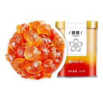 Qili Xiang Peach Gum Peach Blossom Tears 250g Non-natural non-wild non-special grade can be used with Ginseng Rice Snow Yanxuelian