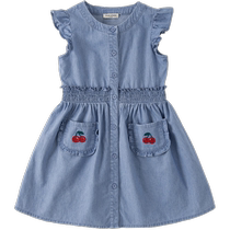 David Bella girls denim skirt childrens dress summer new princess skirt summer dress girl skirt clothes women
