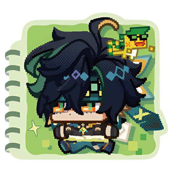 
[Genshin Official] Q version emoji pack series coil book-Nata Genshin
