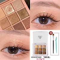 Палитра Overtake Orange Brown Palette [0,15 г*9] В комплект входит кисть для теней + триммер для бровей.