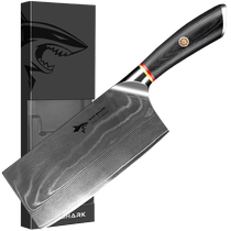 Crazy Shark Germany imported Damascus kitchen knife household sharp meat slicing knife kitchen chef special 1751