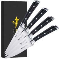 (Self-operated) Crazy Shark German imported steak knife Western food knife special stainless steel table knife for cutting steak steak knife