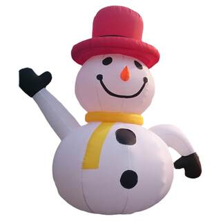 充气圣诞老人气模雪人圣诞节卡通人偶夜光拱门爬墙老头节日派对