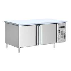 Flat freezer refrigeration workbench freezer fresh-keeping chopping board kitchen freezer refrigerator commercial stainless steel operating table