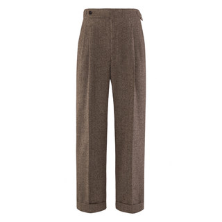 Cultum vintage 50 pantalon à double pince en laine paris