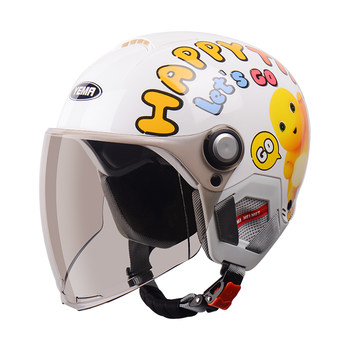 Mustang children's helmet milk dragon joint 3c certification summer electric car half helmet children 3-12 years old boys and girls