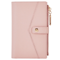 Hush Puppies womens bag new wallet fashion versatile cowhide coin purse womens trendy long and short card holder ID bag