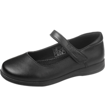 Belle Childrens Shoes Childrens Leather Shoes Autumn and Winter Black Student Shoes Girls Performance Shoes Little Girls Single Shoes