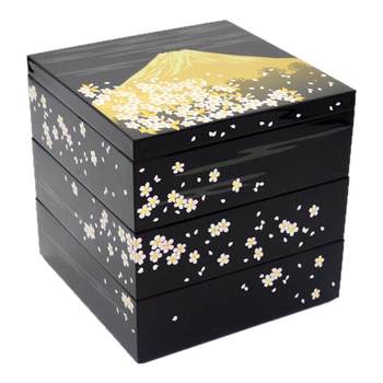 Three-layer japanese-style small sushi box japanese food box