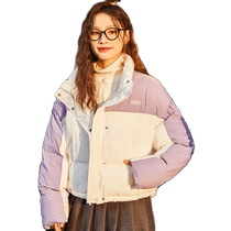 Танши 2024 новый стиль женская куртка на хлопковой подкладке в стиле шарфа с вышивкой контрастного цвета короткая куртка на хлопковой подкладке модная популярная маленькая куртка на хлопковой подкладке G
