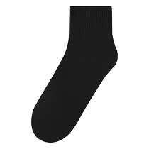 Zhuji boneless socks womens pure cotton mid-calf socks deodorant sweat-absorbent socks spring and autumn solid color long stockings for sports