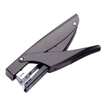 Deli hand-held stapler for home takeout packaging, supermarket commercial use, special labor-saving, durable and thickened no. 12 stapler, all-metal multi-functional standard hand-held stapler for express delivery