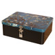 Tinplate desktop hand account letters with lock storage box