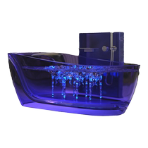 Voyages Accueil Lavish Transparent Transparent Indépendant Indépendant Smart Bubble Surf Massage Bathtub Bidet Red Bath