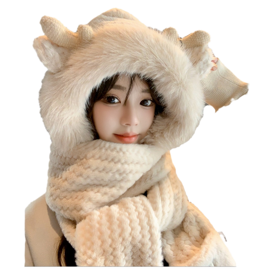 Wei Ai Fawn Warm Conjunto de tres piezas Terciopelo grueso Agradable para la piel