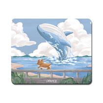 Square trumpet creative mouse pad minimalist anti-slip mat Thickening Portable wrist cushion Healing Scenery Ins and Girls Learning Desk Mat Cute Kirky Home Laptop Keyboard Mat