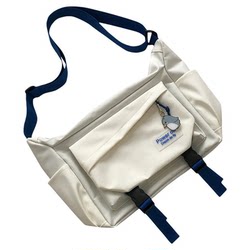 Korean ins Style College Student Class Bag, Korean Version Versatile Men's Large-Capacity Workwear Crossbody Backpack, Trendy Brand