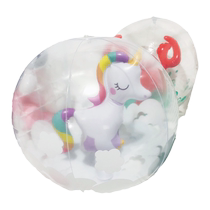 ins Internet celebrity playing water polo childrens inflatable ball childrens ball flamingo unicorn toy three-dimensional beach ball