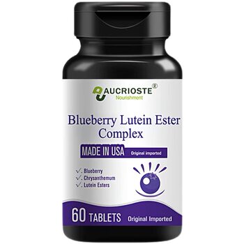Aokro Jian Blueberry Lutein Ester Is a High-Content, Luxurious Nutritional Supplement for the Retina of the Eye for Teenagers and Adults, Imported from a High-End Brand