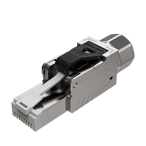 Akihabara pressure-free crystal head Category 6 Super Cat 7 10 Gigabit tool-free network cable head household no-punch butt connector