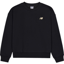 New Balance NB official 24-year womens trendy comfortable simple and versatile solid color sweatshirt AWT43369