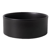 Large caliber kitty drinking bowl Bowl Rice Bowl pet with black inclined opening double bowl ceramic anti-overturning protection cervical spine