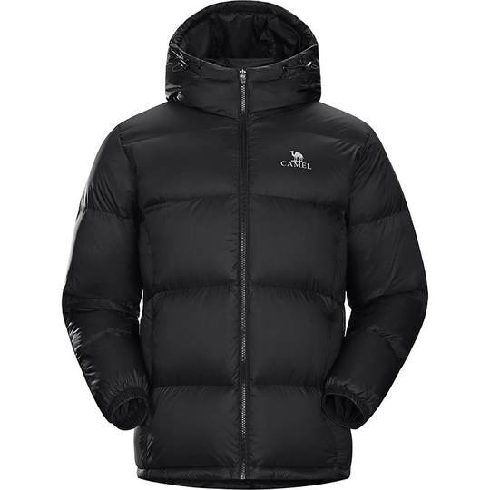 骆驼男装情侣同款面包羽绒服男秋冬连帽加厚保暖鸭绒时尚短外套男