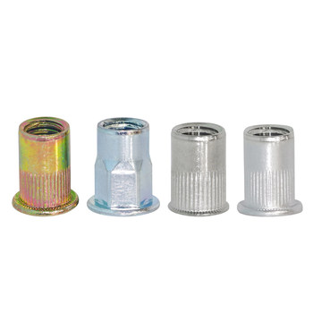 Flat head rivet nut small countersunk hexagon