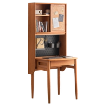 Original element solid wood desk bedroom bedside dressing table desk bookshelf integrated cherry wood desk L9161