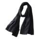 Personalized color matching high-end men's scarf autumn and winter long versatile black gray fashionable cotton and linen scarf Japanese casual