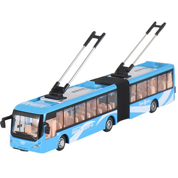 Large Bus Toy Double-Decker Tram Public Bus Model Children's Bus Boy Alloy Bus Toy Car