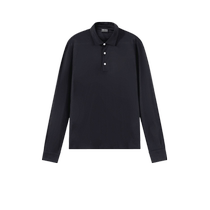(Self-operated) Zegna ZEGNA mens thin long-sleeved cardigan POLO shirt UC345A6 CCT726