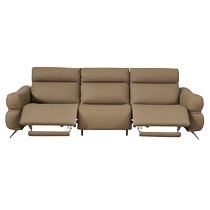 Gujia Home Italian Light Luxury Full Leather Sofa Minimalist 0 Wall-Back Electric Sofa First Layer Cowhide Living Room 6188