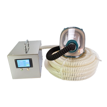 Smart color screen electric air supply long tube respirator anti-gas dust mask single double self-priming air respirator