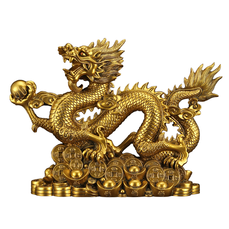銅器 五爪銅龍金龍 办公室 客厅 招财 開運 鎮宅辟邪 工芸品 美術品 置物 铜龙招财摆件生肖五爪金龙办公室桌面店铺公司乔迁送礼仿铜工艺品