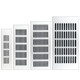 Genius silver breathable mesh cabinet cooling vent cover