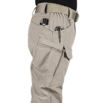 Governing Officer Tactical Pants Mens Autumn Winter Thick Money Loose Military Camouflares Pants Color Elastic Speed Dry Pants For Training Special Soldier Clothing Pants.