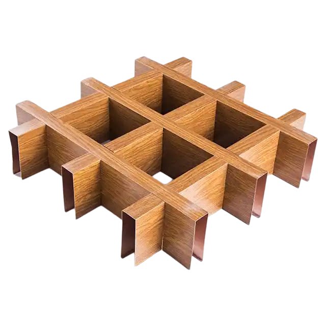 Iron-aluminum grille ceiling ceiling self-installation material sky guard plate grid square lattice grape rack aluminum ceiling ceiling installation