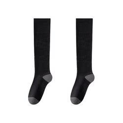 Women's Summer Thin Calf Socks, Professional Sports Compression Socks for Running, Fitness, Yoga, Badminton, White Long Socks, Breathable