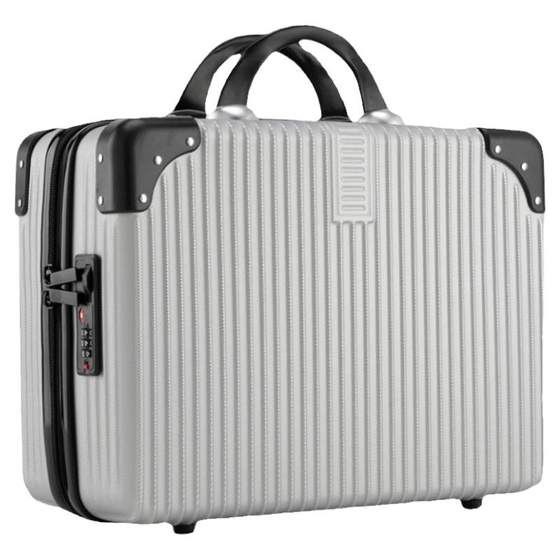 Hand -luggage small lightweight female 14 -inch retro makeup box 16 -inch password travel box mini storage bag