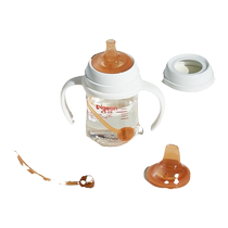 Universal pigeon baby bottle accessories pacifier duckbill learning drink mouth third generation handle handle straw gravity ball nano silver