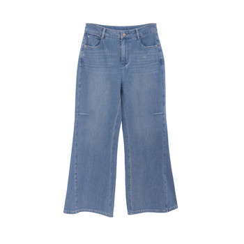 Zilulai's summer blossoms~tall version/small version high waist slimming four-way stretched slow flared jeans 48x