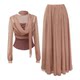 ລຸງ Peter Pan < Southern Kingdom Pottery> French fake two-piece swing collar design slim fit top and elastic waist skirt