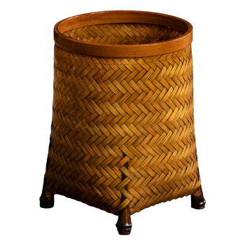 Bamboo alley bamboo lacquer pen holder tea barrel