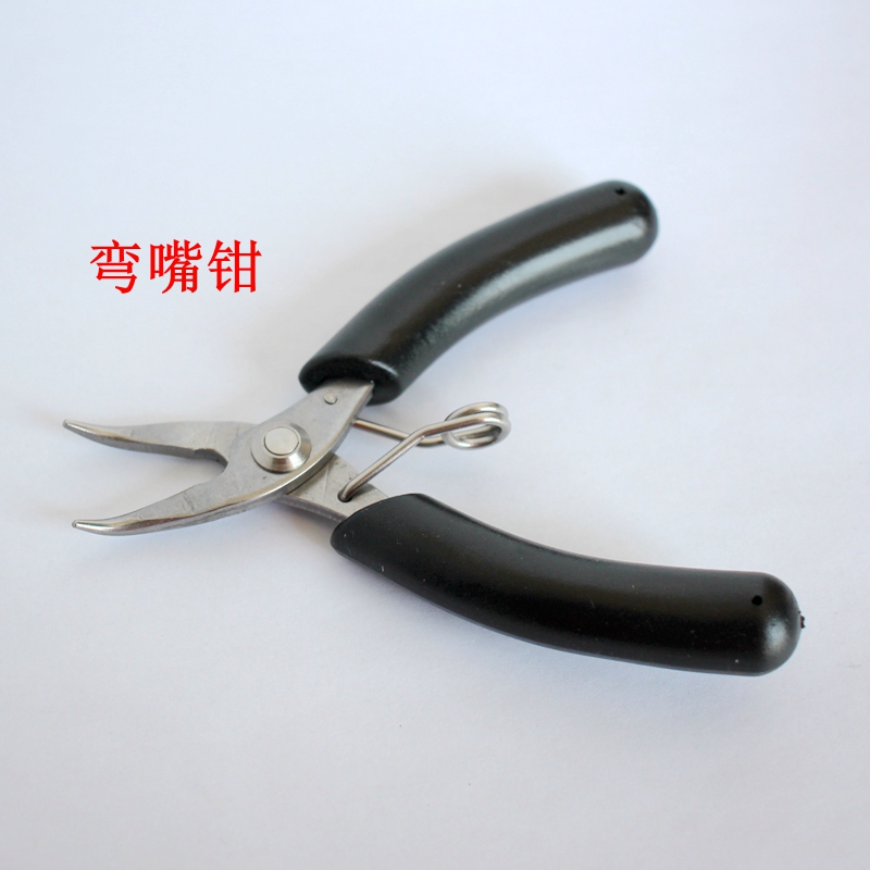 Mini stainless steel small pliers sharp mouth flat mouth sloping mouth cut pliers round mouth pliers diy hand ornament winding tool-Taobao