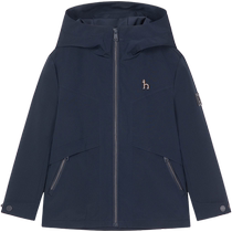 Hazzys Haggis childrens clothing boys windbreaker 2024 autumn new arrival medium and large childrens breathable three-proof plus velvet thick coat