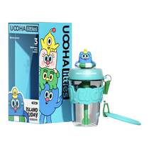 UOHA Island Holiday Straws Water Cup With Tirope Summer Water Cup 550ml Multi Color Optional