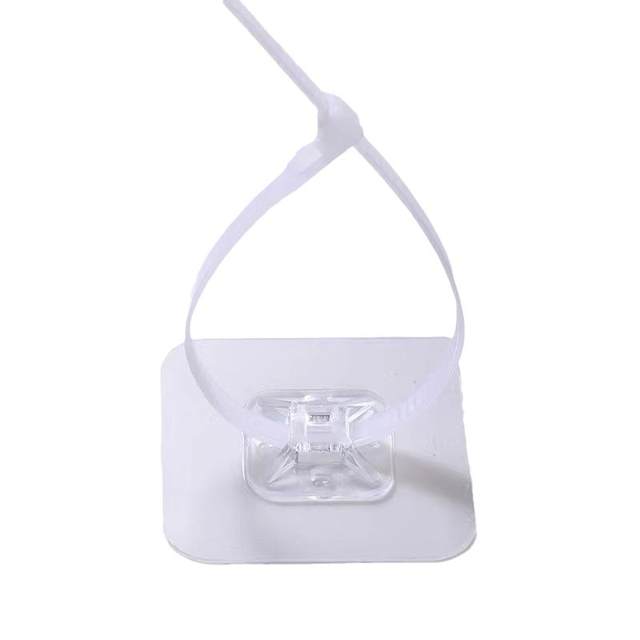 Punch-free cable tie must be lifted and fixed buckle hook universal pipe clamp water pipe clamp hose storage rack tube clamp