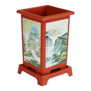 Pp resin chinese orchid pot factory direct sales